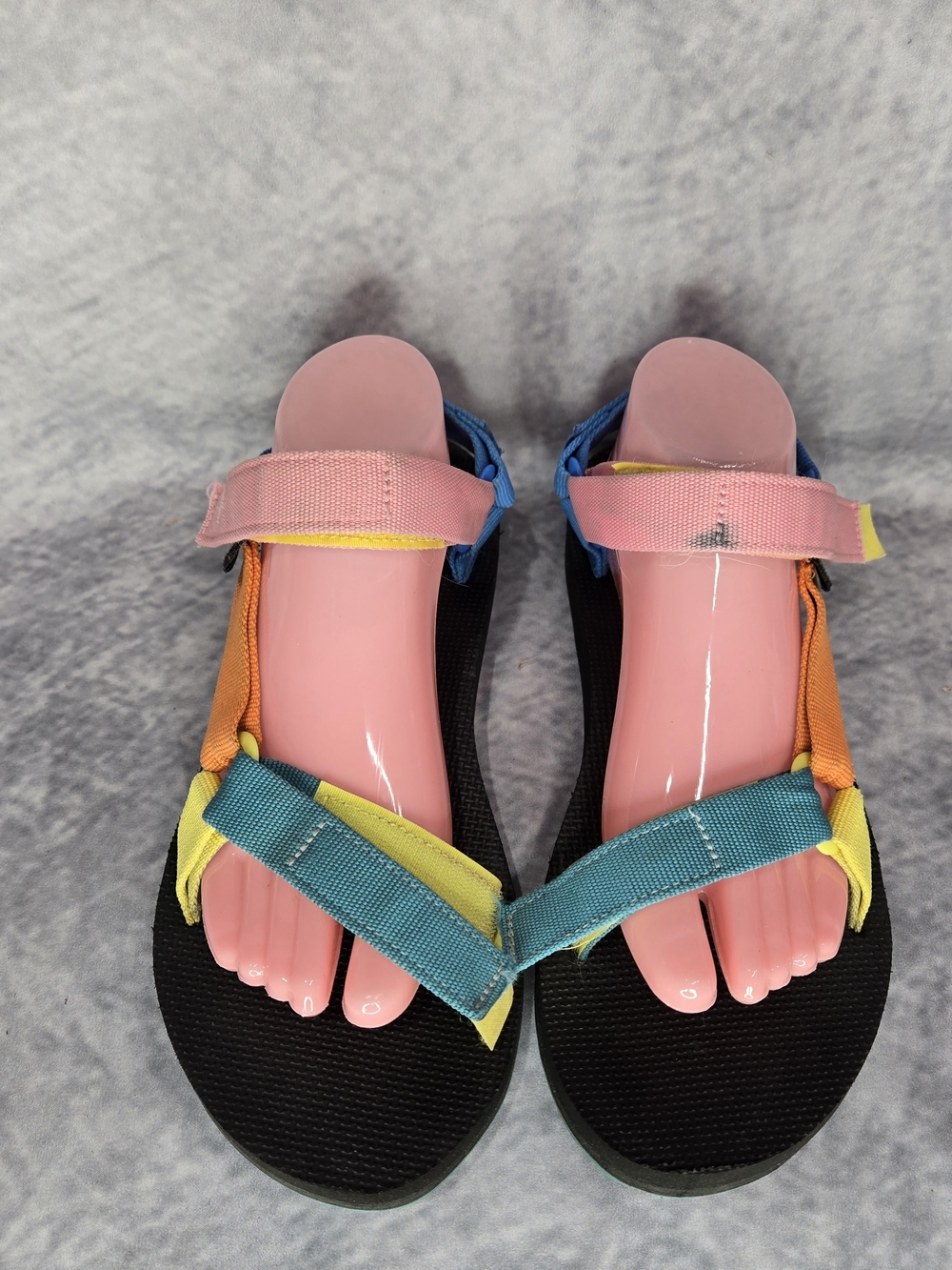 Teva Women's Multicolor Sport Sandals in Pink, Teal, Yellow & Orange